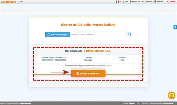Leanus Software - Selezionato l'azienda L'imprenditore srl